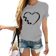 thumbnail image 2 of Pxiakgy Vente Chaude! T-Shirt Trèfle de la Saint-Patrick pour Femmes Chanceux Irlandais Manches Courtes T-Shirt Graphique Trèfle Mode Décontractée Imprimé Amour Col Rond Manches Courtes T-Shirt, 2 of 4