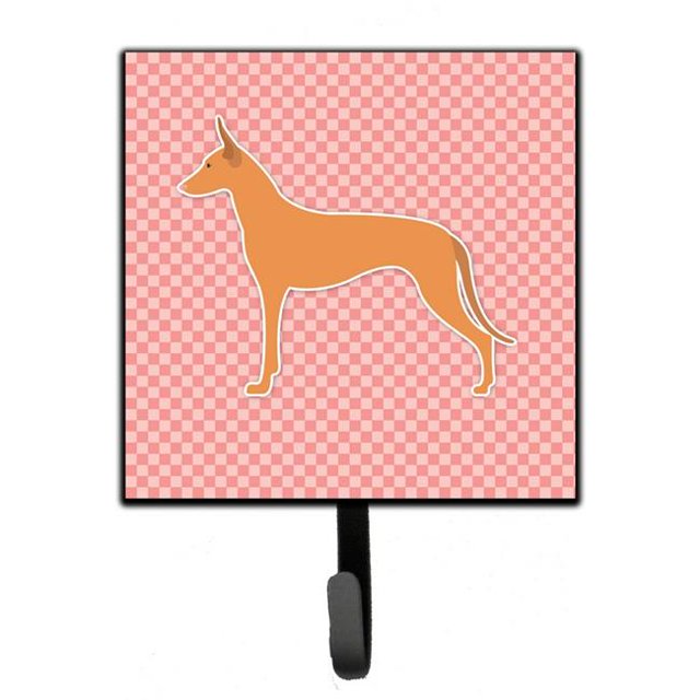 Carolines Treasures BB3588SH4 Pharaoh Hound Checkerboard Pink Leash or Key Holder