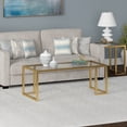 thumbnail image 2 of Evelyn&Zoe Oscar 45" Wide Rectangular Coffee Table in Brass, 2 of 7