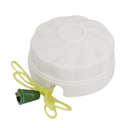 White Plastic Case Yellow Ceiling Pull Cord Switch f Home