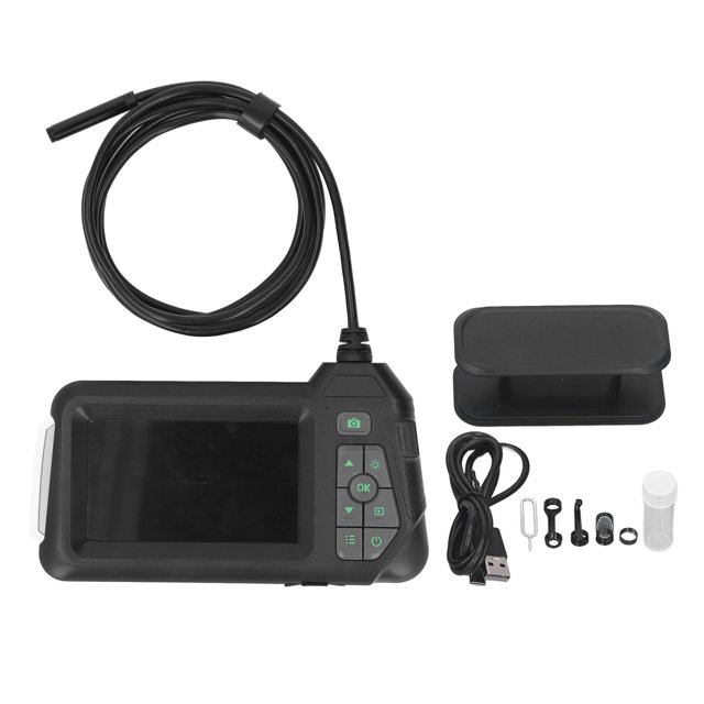 Endoscopio industrial con pantalla HD de 4,3 pulgadas Cámara de inspección de lente única de 8 mm para reparación de automóviles de tuberías 2 metros / 6,6 pies