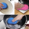 thumbnail image 3 of 4 Pcs Washable Sponge - Reusable Dishwashing Sponge - Antibacterial Microfiber Sponge, 3 of 5