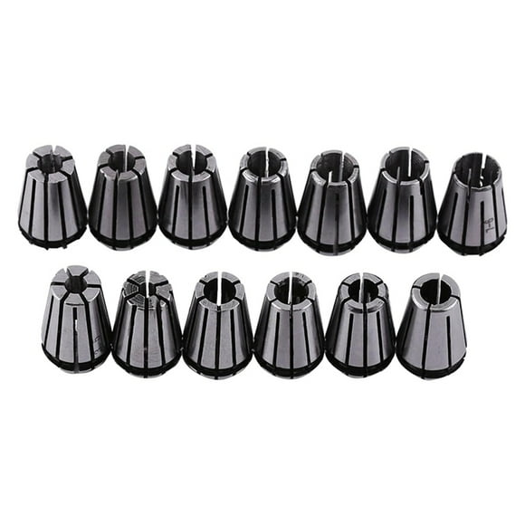 15PCS ER11 Collet Set, Spring Collet Chuck, CNC Spindle Collet, 65Mn Spring Steel Replacement Collet