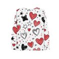 thumbnail image 4 of Craaazy Women's Loose Love Prints Valentines Shirts Casual V-neck Long Sleeve Tops Gifts, 4 of 4