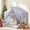 Gray, variant on SweHouse 2-in-1 Kids Playhouse Tent, Large Indoor Outdoor Play Cottage with Mat & Star Lights, Princess Theme Play Space for Toddler Boys Girls, Bedroom Playroom Birthday Gift (Gray)