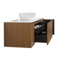thumbnail image 4 of Simon 60 Inch Wall Mount Vanity With a Porcelain Vessel Sink, 4 of 5