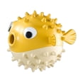 thumbnail image 1 of Pelota de goma grande Greeniant para perro amarillo, 1 of 6