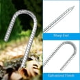 thumbnail image 3 of 10 Pack Ground Anchors, Galvanized Steel Tent Pegs, Fixing Pegs With J-hook, 3 of 5
