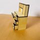 thumbnail image 5 of Miniature Wooden Bookshelf Computer Desk for Dollhouse, 5 of 5