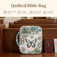 thumbnail image 7 of Xixirimido Bible Cover Case Large Quilted Bible Carrying Case with Handles, Bible Study Supplies & Accessories Christian Gifts for Church, Bohemian Style Mandala Butterfly, 7 of 7