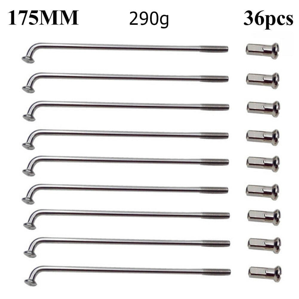 Lot de 40 rayons de vélo électrique en acier carbone 12G - Diamètre : 2,5 mm - Avec mamelon - Rayons de cyclisme pour vélo électrique, moto, tricycle (236 mm, noir Lot de 40 rayons de vélo électrique en acier carbone 12G - Diamètre : 2,5 mm - Avec mamelon - Rayons de cyclisme pour vélo électrique, moto, tricycle (236 mm, noir