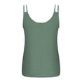 thumbnail image 5 of Womens Tops 2025 Fashion Plus Size Casual Sleeveless Solid Color Ladies V-Neck Top Blouse, 5 of 6