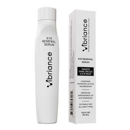 Vibriance Eye Renewal Serum - Dark Circles and Puffiness Treatment - Caffeine Formula for Reducing Bags