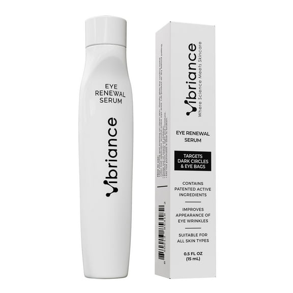 Vibriance Eye Renewal Serum - Dark Circles and Puffiness Treatment - Caffeine Formula for Reducing Bags