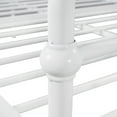 thumbnail image 6 of paproos Full Size Metal Bed Frame, Victorian Style Bed with Iron-Art Headboard and Footboard, Under Bed Storage, No Box Spring Needed, White, 6 of 10
