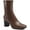 Brown, variant on Aerosoles Womens Miley Faux Leather Block Heel Mid-Calf Boots