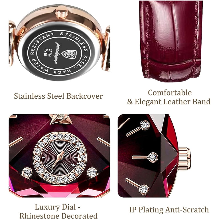Watches for Women with Elegant Leather Strap, Fashion Analog  display picture 2