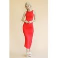 thumbnail image 2 of Maxi Dress with Sleeveless Design and Ruched Side Split, 2 of 9
