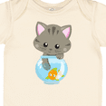 thumbnail image 4 of Inktastic Cute Cat, Little Cat, Kitty, Kitten, Fish Bowl Girls Baby Bodysuit, 4 of 5