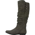 thumbnail image 3 of Women's Cliffs by White Mountain Francie Knee High Boot Charcoal Sueded Smooth 6 W, 3 of 6