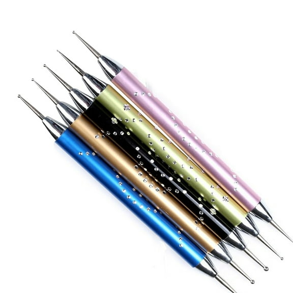 Toddmomy 5PCS Cake Decorating Supplies Fondant Tool Set with Stainless Steel Embossing Stylus for Baking Projects