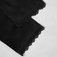 thumbnail image 3 of Women's 4 Piece Soft Satin Pajama Set Sleepwear Black L, 3 of 6