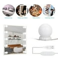 thumbnail image 4 of Yeacher Vanity LEDs Mirror Lights Kit with 10 Bulbs Adjustable 10 Brightness & 3 Modes USB Mirror String Light for Makeup Dressing Table, 4 of 7