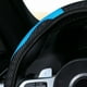 thumbnail image 5 of Protector para volante de coche de 38cm de cuero PU antideslizante Universal elástico cómodo suave para Auto negro azul, 5 of 10