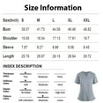 thumbnail image 4 of Womens Print Scrub Tops Solid Color V-Neck Plus Size Scrub Tops Short Sleeve Loose Fit Workwear Shirt with Pockets (), 4 of 4