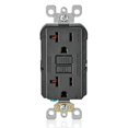 thumbnail image 1 of Salida GFCI Leviton de 20 A, autodiagnóstico con indicador LED, color negro, 1 of 4
