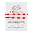 thumbnail image 4 of Knotted Red Rope Bracelet Length Lovers Paper Card Bracelet Bracelet, 4 of 9