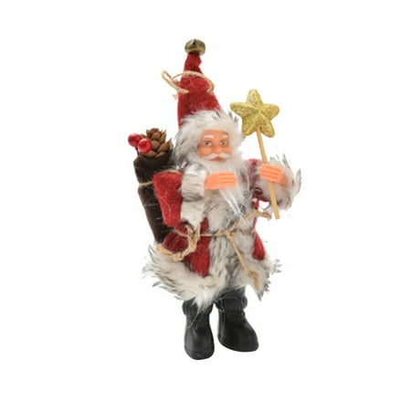 

HuacFive Portable Doll Pendant Cute Flannel Christmas Exquisite Santa Claus Hanging Plush Ornament for Home