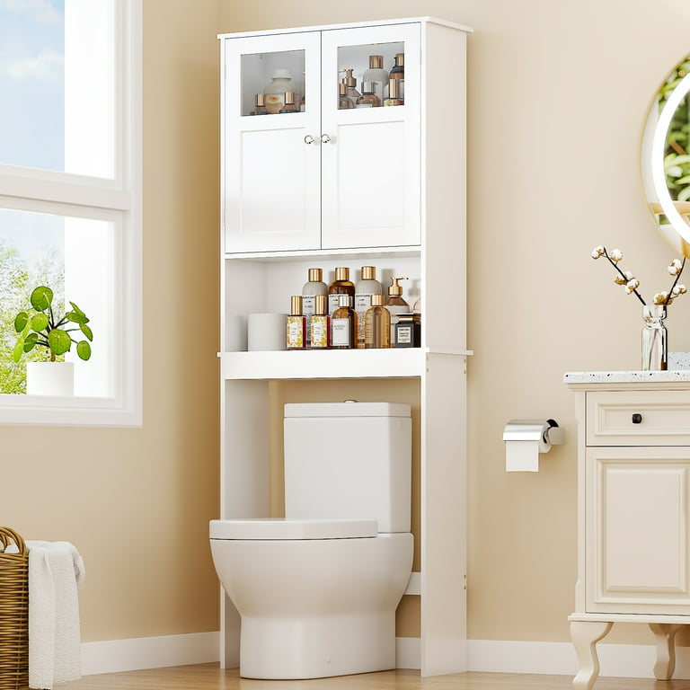 Ktaxon Bathroom Storage Cabinet, Over the Toilet Organizer, White