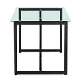 thumbnail image 5 of Homycasa 47 INTempered Glass Top Black Base Elegant Dining Table, 5 of 5