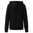 thumbnail image 3 of Vedolay Womens Zipper Hoodie Coat Fashion Loose Soft Long Sleeve Women's Pullover Tops Shirts Clothes for Women Black,S, 3 of 5