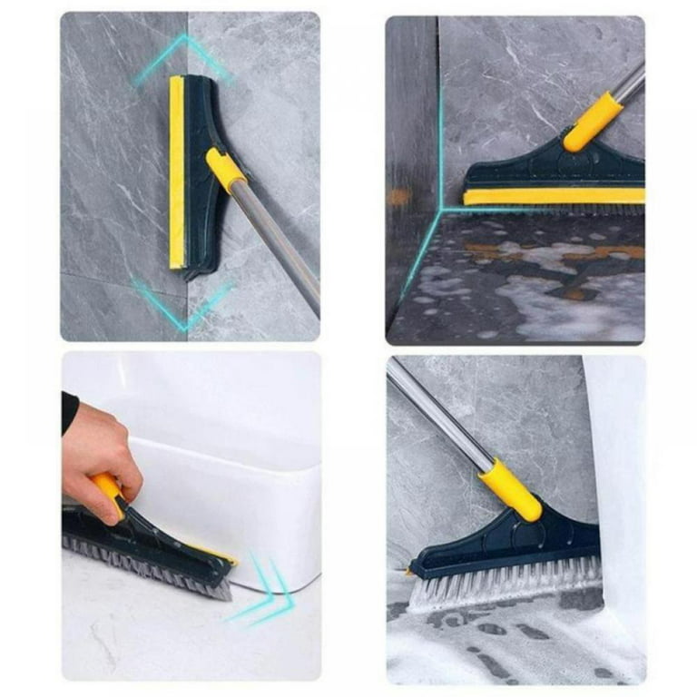 Cleaning Brush Floor Scrub Long Handle Bathroom Kitchen Tile Wiper Broom  New