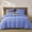 blue2, variant on Rainbow Striped Duvet Cover Set Queen Size, 100% Cotton Bedding Set with Zipper Closure & 8 Corner Ties, Luxury Linen Like Bedding, Soft Breathable Comforter Cover for All Seasons