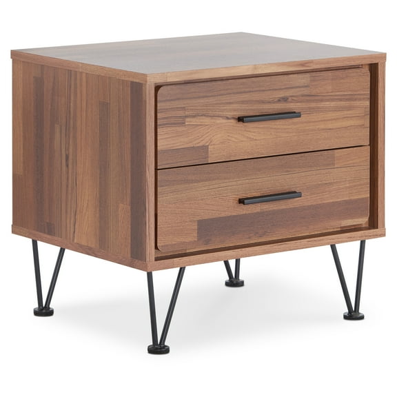 ACME Deoss Nightstand with 2 Drawers in Walnut