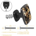 thumbnail image 3 of 4 Pcs Cabinet Handle Drawer Pulls Bee Knobs with Screws Square Furniture Office Cabinet Knob Decoration, 3 of 7