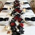 thumbnail image 6 of YYV Halloween Pumpkin Rattan Decor with Maple Leaves, Fall Harvest Garland for Thanksgiving, Rustic Autumn Hanging Ornament, 6 of 6