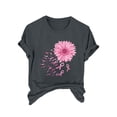 thumbnail image 1 of Blusas de Manga Corta para las Mujeres Divertida Impresión Cuello Redondo Camiseta Vintage, Blusas de Primavera para las Mujeres, 1 of 4