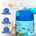thumbnail image 3 of Magma Life Termo Infantil SipperKid Toy Story 350 ml Acero Inoxidable Popote Flexible Antiderrames Asa Integrada Doble Pared Ideal para Agua Jugos y Escuela, 3 of 8