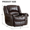 thumbnail image 4 of Bonzy Home Recliner Vintage Reclining Chair Sofa for Living Room Bedroom, 4 of 7