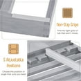 thumbnail image 4 of Bathtub Caddy with Extendable Sides, Wine Glass Holder, Book Stand and Phone Tray, 4 of 8
