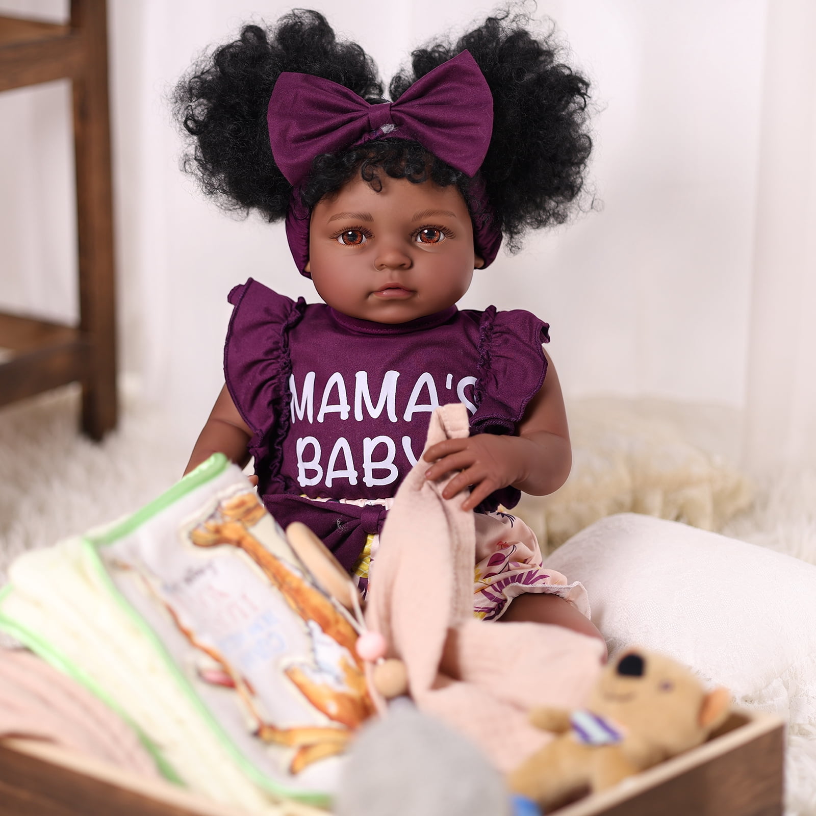 RSG Reborn Baby Doll - 20 inch Cute Soft Cloth Body Baby Doll Real life baby doll with all the accessories, perfect for cuddling, playing and gifting