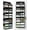 Black, variant on 5-Tier Over The Door Organizer Dual-Column, 80lbs Load Over the Door Storage of 10 Compartments, Heavy Duty Door Organizer Hanging for Bedroom Closet Nursery Bathroom Pantry