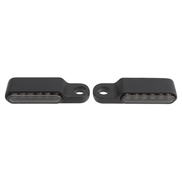 2 indicadores LED para motocicleta, 6 LED, luz ámbar para Cruiser, Bobber, ATV negro