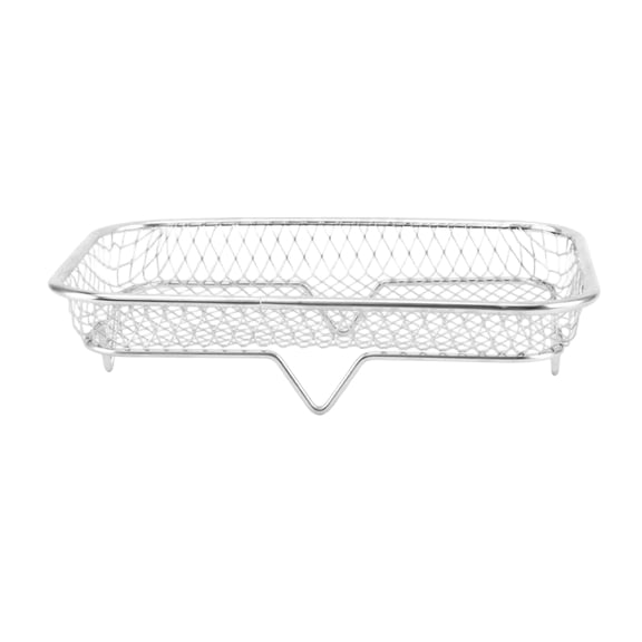 Stainless Steel Dehydrator Rack Rectangular Stackable Cooling Rack for Air Fryer and Oven Heavy Duty Food Grade Baking and Roasting Mesh Tray 8x5x2 Inch