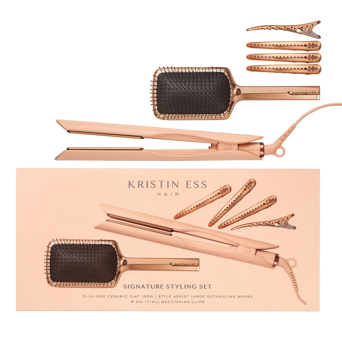 Kristin Ess Hair Signature Styling Set 3-in-1 Ceramic Flat Iron