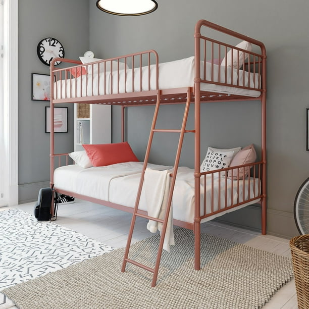 Better Homes Gardens Kelsey Twin Over, Rose Gold Twin Bed Frame